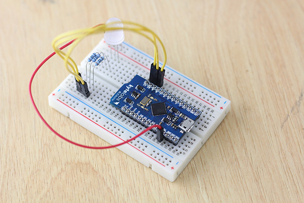 BLEduino The Arduino-mini sized BLEduino is breadboard compatible.